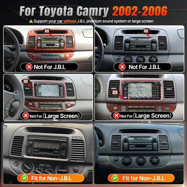 Alt view image 2 of 5 - Linux Car Radio for Toyota Camry 2002-2006 Leadfan Fast Boot Stereo