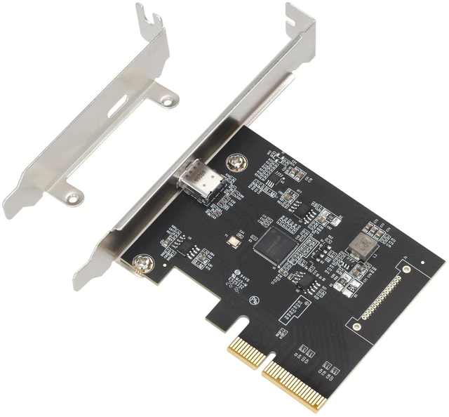 Alt view image 3 of 5 - PCIe x4 to USB C 3.2 Gen2 Card, 20Gbps Type-C Expansion Card, ASM3242 Chipset, USB-C 20G Port for PC Desktop, No External Power Required