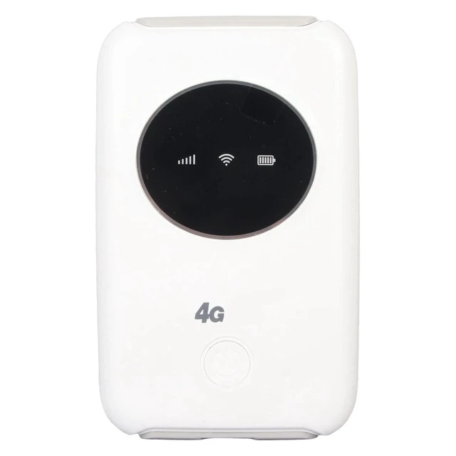 Alt view image 2 of 5 - Dioche 4G LTE USB WiFi Modem 150Mbps Unlocked Portable WiFi Router with SIM Card Slot 3200mAh Battery for Travel Business Outdoor White 3.9x2.4x0.6in The Product is only Compatible with the