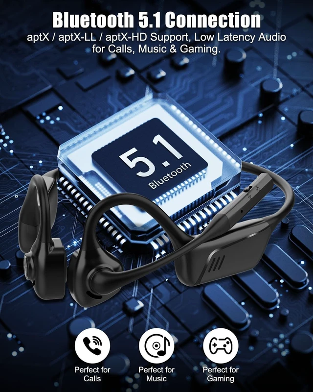 Alt view image 5 of 5 - ZGUKJ Open Ear Headphone with Mic and USB Dongle for PC Calls