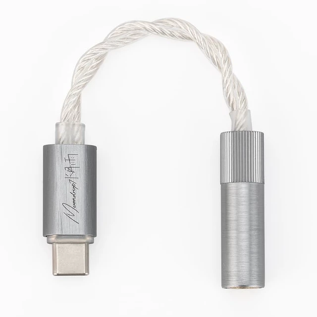 Alt view image 2 of 5 - Moondrop Echo-B 32Bit/384kHz Portable USB Type-C to Headphone DAC/AMP with 4.4mm Full Balanced Jack Adapter