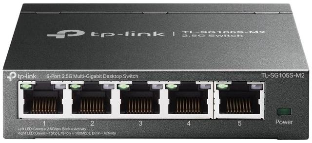 Main image of TP-Link TL-SG105S-M2, 5 Port Multi-Gigabit 2.5G Unmanaged Ethernet Switch