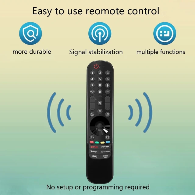 Alt view image 2 of 5 - MR23GA Replacement Magic Voice Remote Control for LG UR9000 G3 Series OLED EVO 4K Smart TV 43UR9000PUA 50UR9000PUA 55UR9000PUA 65UR9000PUA 75UR9000PUA OLED55G3PUA OLED65G3PUA OLED77G3PUA OLED83G3PUA