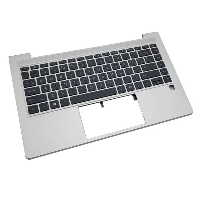 Alt view image 5 of 5 - New Replacement for HP EliteBook 640 645 G10 Laptop Palmrest Upper Case Backlit Keyboard Assembly Part N45427-001 N45428-001 N45429-001 N40111-001 N40113-001 Silver (Backlit)