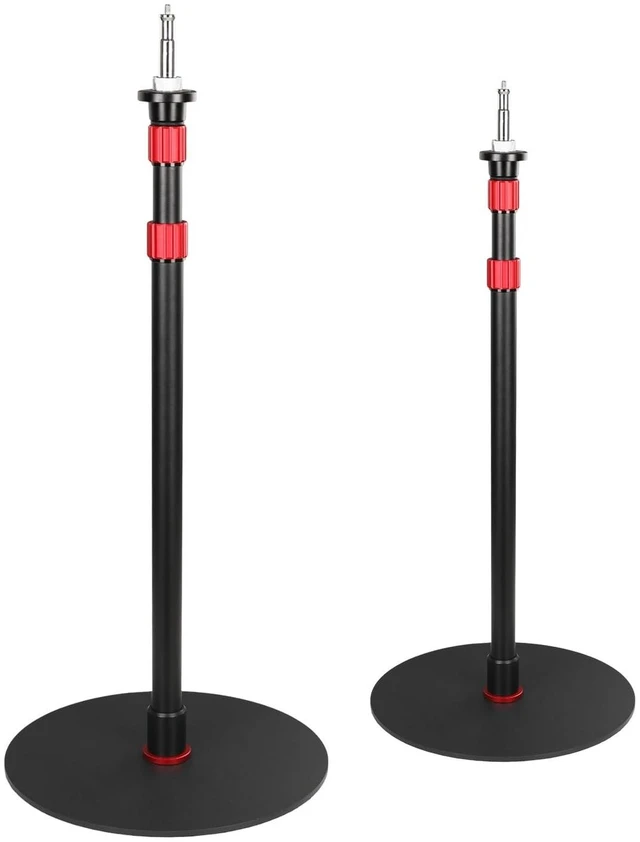 Main image of GVM Round Base Monopod 2 Pcs 61 ''Ready for Light Illuminat Anywhere Studio Light Stand with Flat Base Aluminum Camera Tripod Monopod Stand Payload 17 lb for Video Recording Live Streaming Interview