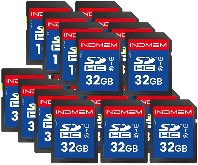 Main image of SD Card 32GB, 20-Pack UHS-I Class 10 MLC Flash Memory Cards, High Speed Full HD Video Recording Secure Digital Cards for Camera DSLR Action Cam Camcorder Phone Digital Device