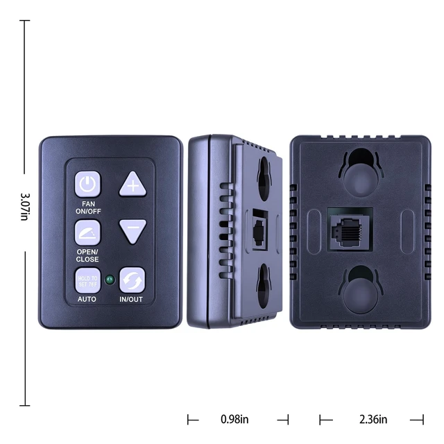 Alt view image 3 of 4 - 6 Key Wall Control Panel for MAXXAIR Vent Fan Corporation 00A03650K