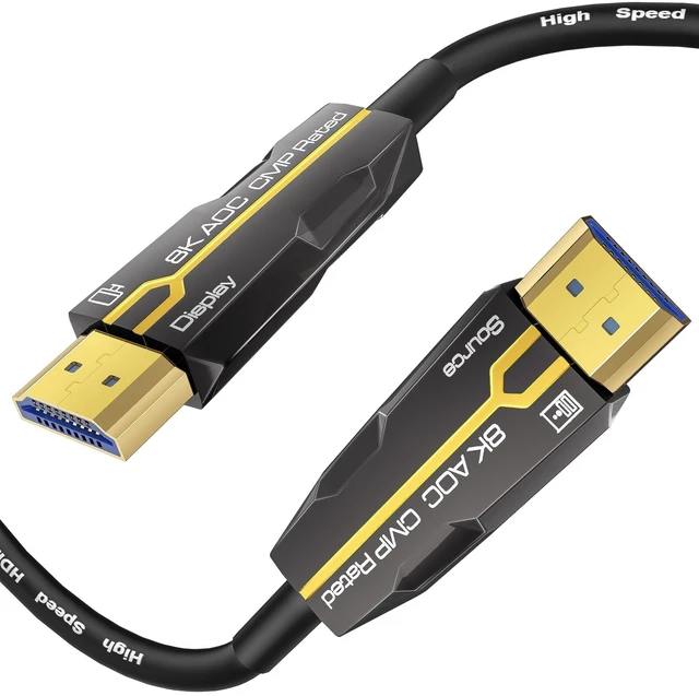 Main image of Plenum Rated HDMI 2.1 Cable(CMP) 30FT 8K - Fiber Optic, High Speed 48Gbps