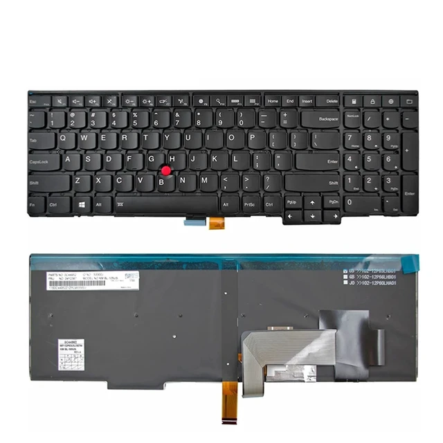 Main image of Laptop Keyboard for Lenovo Thinkpad Edge E531 E540 L540 T540P T550 T560 P50S US Layout Replacement Backlit Black
