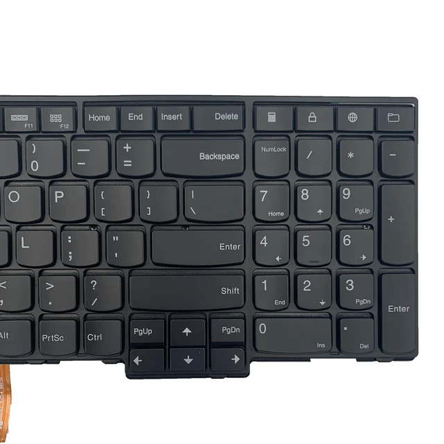 Alt view image 4 of 5 - Laptop Keyboard for Lenovo Thinkpad Edge E531 E540 L540 T540P T550 T560 P50S US Layout Replacement Backlit Black