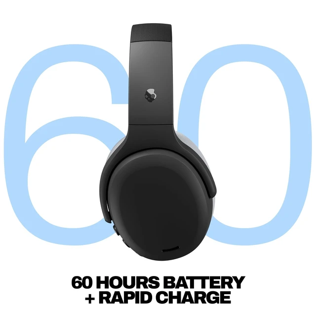 Alt view image 3 of 5 - Skullcandy Crusher ANC 2 Noise Cancelling Wireless Headphones - Asphalt