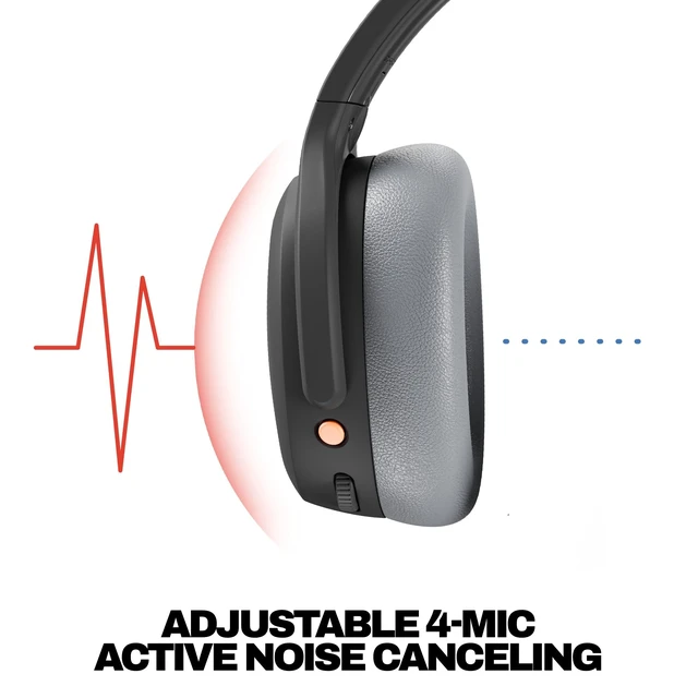 Alt view image 4 of 5 - Skullcandy Crusher ANC 2 Noise Cancelling Wireless Headphones - Asphalt