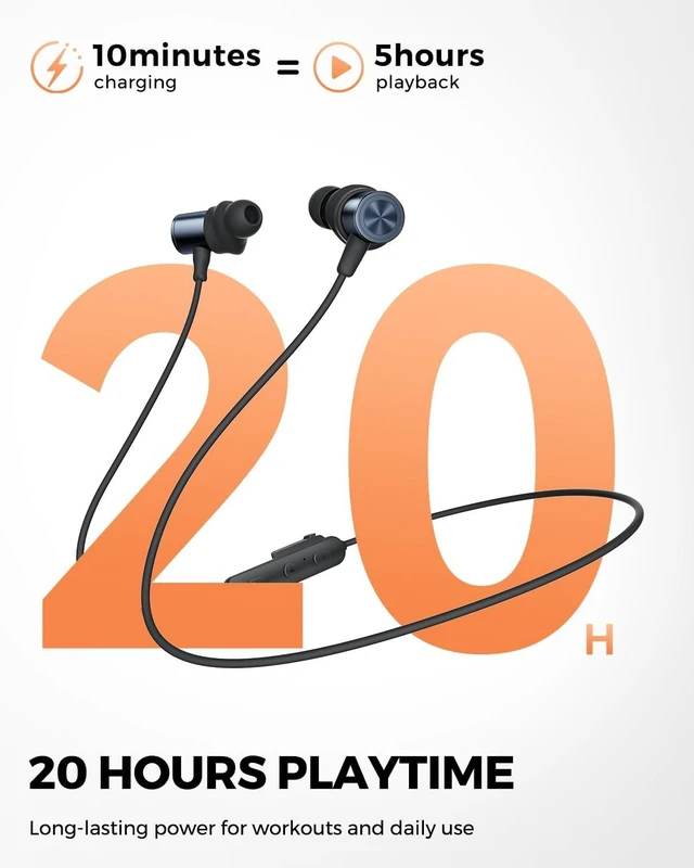 Alt view image 4 of 5 - truefree HD-200 Wireless Earbuds, Magnetic Neckband Headphones