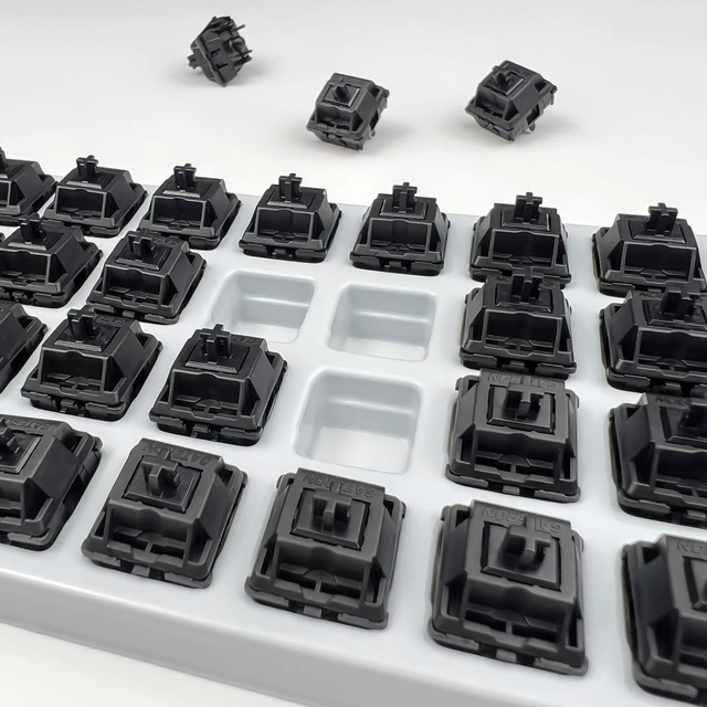 Alt view image 5 of 5 - Gateron Oil King V2 Switches Pre-Lubed Linear Keyboard Switches,90 Pcs