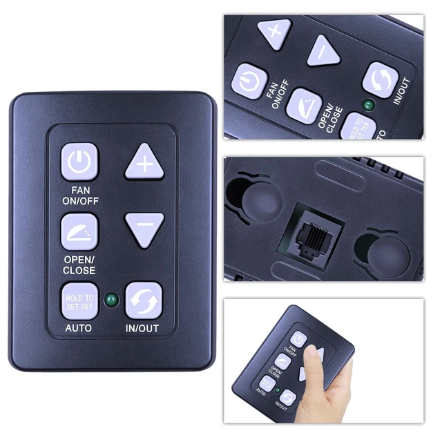 Alt view image 3 of 5 - RYQIF Replacement Remote Control for MaxxAir MaxxFan Deluxe Roof Vent, Compatible with 00A03601K 00A03651K 00A03600K 00A03650K 03601K 03651K 03600K 03650K