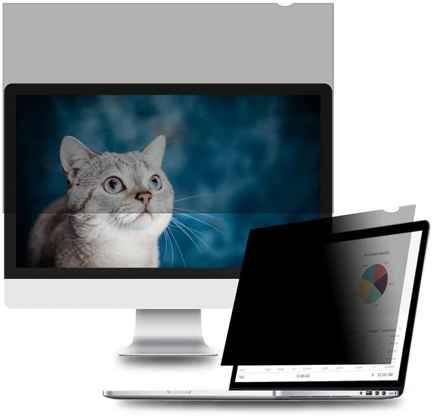 Main image of WELINC 23.6 Inch - 16:9 Aspect Ratio - Computer Privacy Screen Filter for Widescreen Monitor - Anti-Glare - Anti-Scratch Protector Film - Protects Your Eyes from Harmful Glare and Blue Light