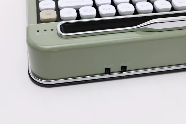 Alt view image 3 of 4 - Penna Bluetooth Keyboard with White Dia Keycap(US Language, F 1.1V) (Olive Green, Cherry MX Red)