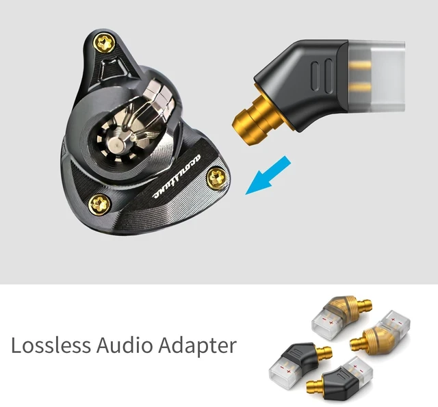 Alt view image 5 of 5 - okcsc Ear Male to Recessed 2PIN Female Headphone Adapter for Earbuds to Recessed 2PIN Cable for Pentaconn Ear PE Mini Adapter for HS1511 HS1511CU 1750CU 1300ss Madoo Typ821 Madoo M001 1 Pair Clear