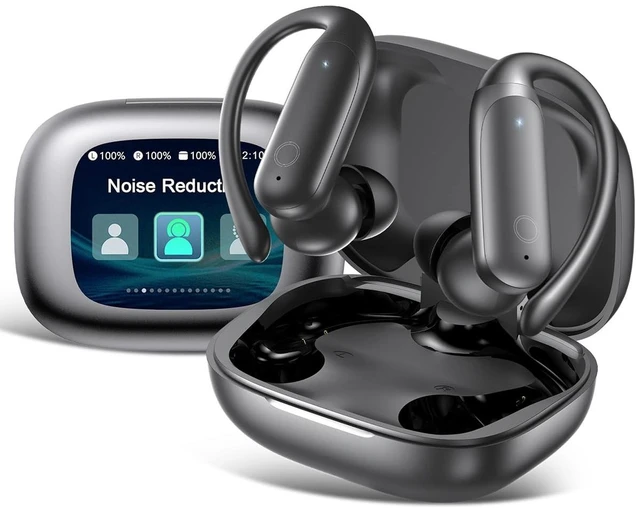 Main image of Wireless Earbuds Bluetooth 6.0 with ANC Touchscreen 40H Bass, Carbon Gray