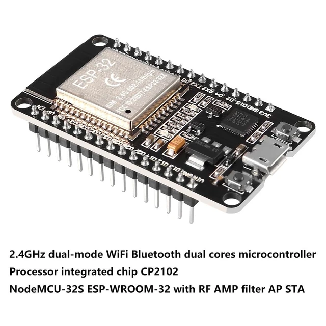 Alt view image 3 of 5 - 10Pcs ESP32 CP2102 Micro Development Board integrates 30PIN Wi-Fi Bluetooth Dual Core USB for Easy Connection and Programming Networking Smart Component DIY Robot