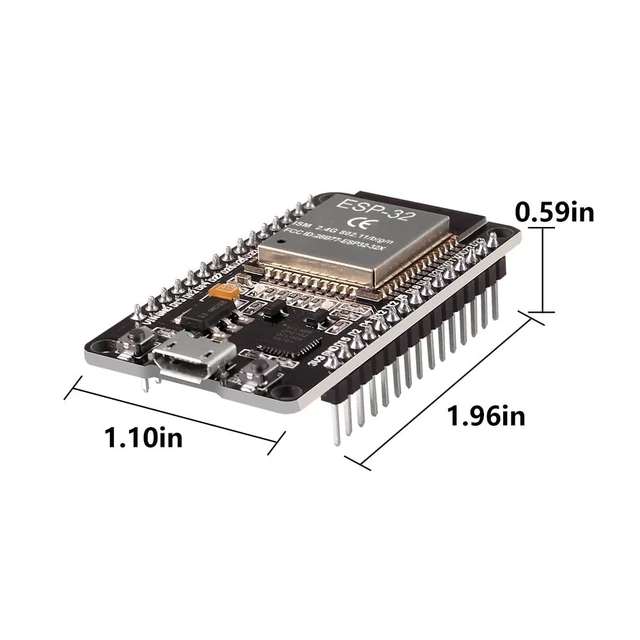 Alt view image 5 of 5 - 10Pcs ESP32 CP2102 Micro Development Board integrates 30PIN Wi-Fi Bluetooth Dual Core USB for Easy Connection and Programming Networking Smart Component DIY Robot