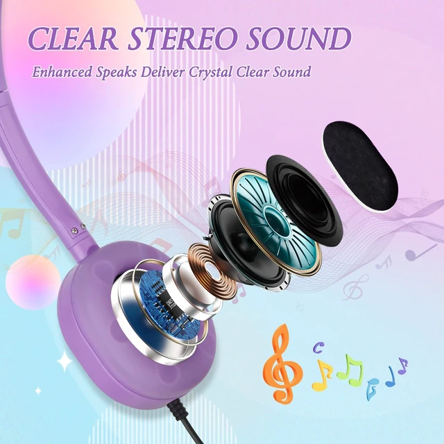 Alt view image 4 of 5 - OSSZIT Headphones for Kids School Classroom Bulk 10 Pack,Wired