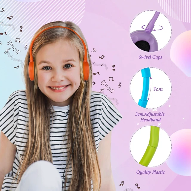Alt view image 5 of 5 - OSSZIT Headphones for Kids School Classroom Bulk 10 Pack,Wired