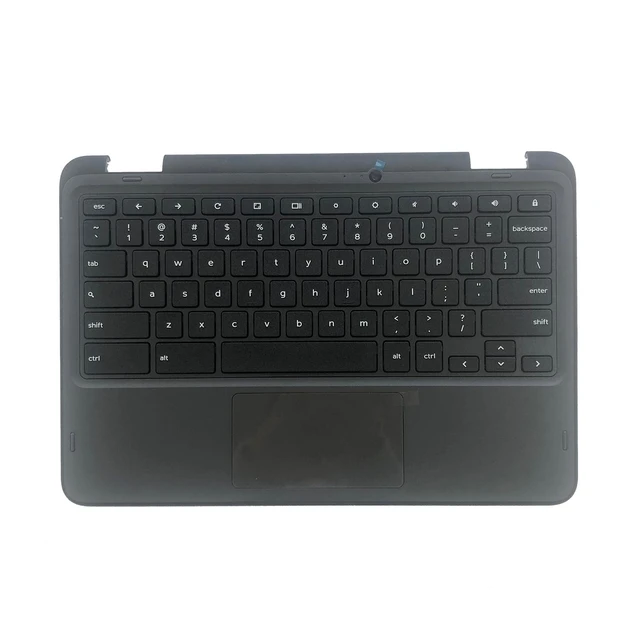 Alt view image 2 of 5 - 0801P8 801P8 Replacement for Dell Chromebook 11 3120 Laptop Upper case Palmrest Assembly Part with Non-Backlit US Keyboard and Touchpad WFC