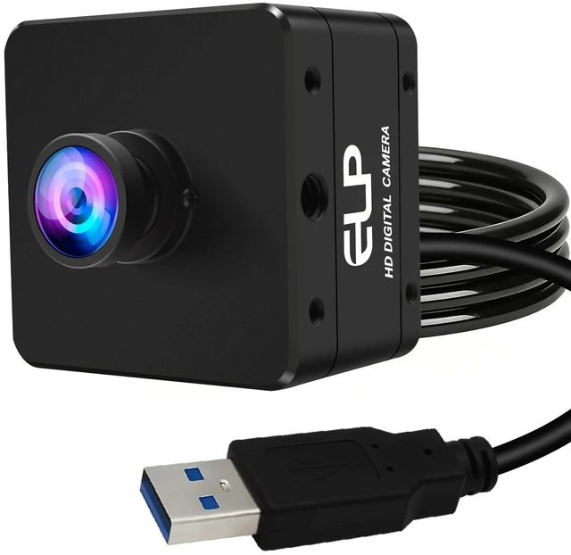 Main image of ELP 5mp 60fps Global Shutter USB3.0 Camera Wide Angle 120degree Webcam for Computer Mini UVC USB3.0/2.0 PC Camera for Laptop High Speed Lightburn Cameras for Windows, Linux, Mac, Pi, Jetson Nano
