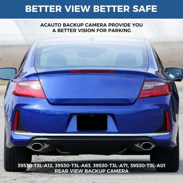 Alt view image 5 of 5 - Backup Camera 39530-T3L-A12 Fit for 2013-2017 Honda Accord Coupe EX, EX-L