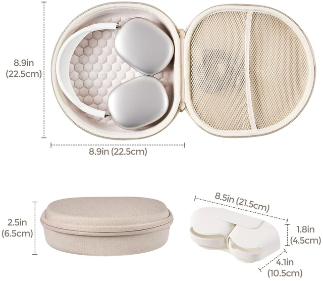 Alt view image 4 of 5 - ProCase AirPods Max & AirPods Max 2 Travel Case with Sleep Mode Cover