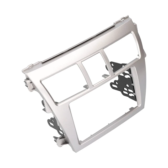 Alt view image 3 of 5 - AOWINHIT 2 Din Car Stereo Navigation Refitted Dash Panel Kit Frame Fit for Belta Sedan Sophisticated Design Convenient Installation CD DVD Navigation Silver