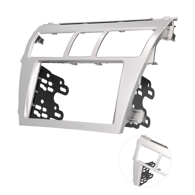 Alt view image 2 of 5 - AOWINHIT 2 Din Car Stereo Navigation Refitted Dash Panel Kit Frame Fit for Belta Sedan Sophisticated Design Convenient Installation CD DVD Navigation Silver