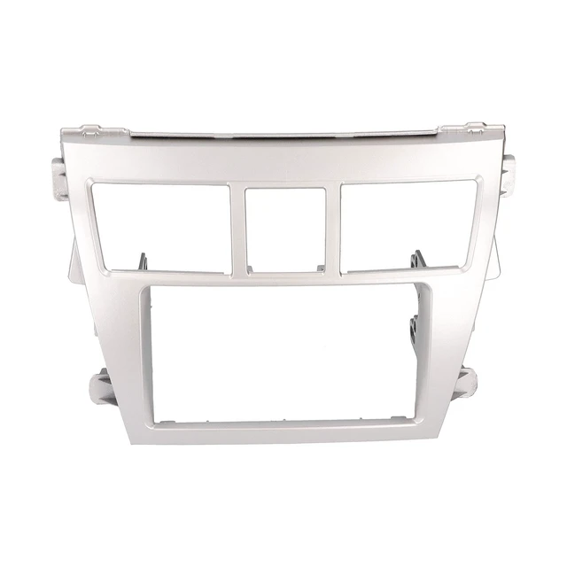 Alt view image 5 of 5 - AOWINHIT 2 Din Car Stereo Navigation Refitted Dash Panel Kit Frame Fit for Belta Sedan Sophisticated Design Convenient Installation CD DVD Navigation Silver