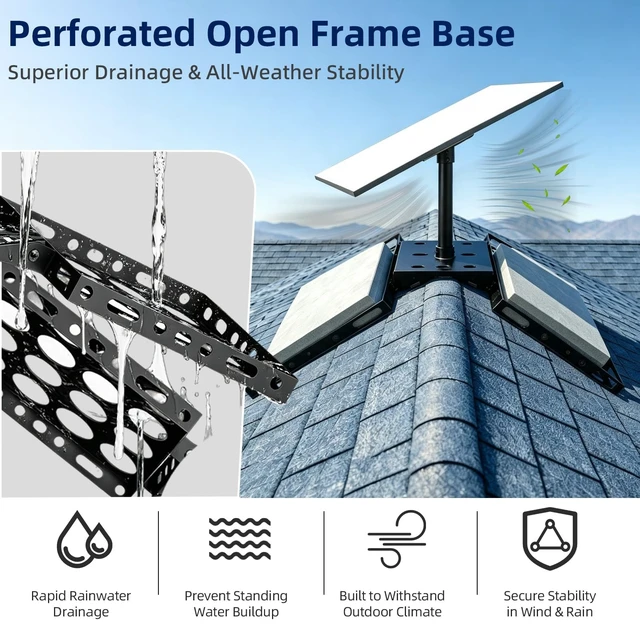 Alt view image 3 of 5 - Starlink Gen3 Roof Ridge Mounting Kit for Starlink Standard 4/4X/Gen3