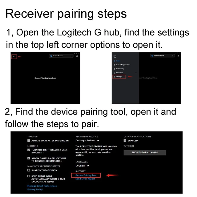 Alt view image 2 of 4 - BestParts USB Dongle Keyboard Receiver Replacement for Logi G915 X G913 X
