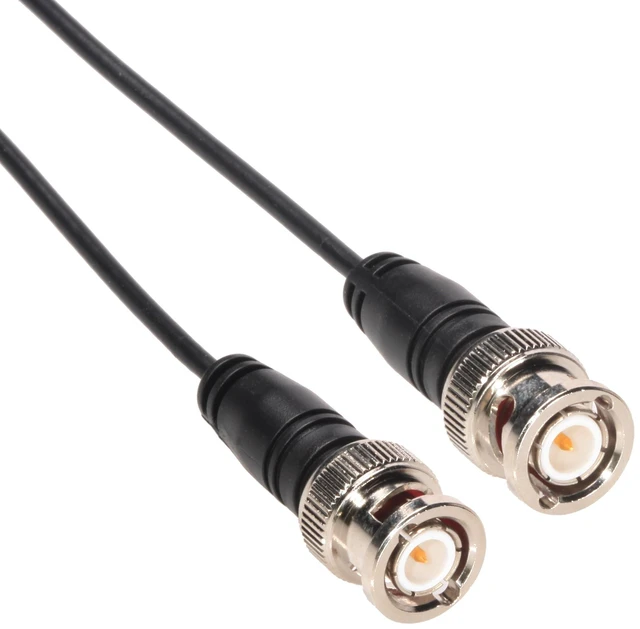 Main image of Amphenol CO-174BNCX200-010 Black RG174 Coaxial Cable, 50 Ohm, BNC Male to BNC Male, 10'