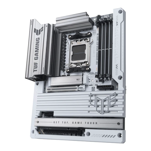 Alt view image 4 of 5 - ASUS TUF Gaming B850-BTF WiFi W AMD B850 ATX Motherboard,Hidden-Connector Design, 14+2+1 80A DrMOS Power Stages, DDR5, PCIe 5.0 Ready, 3X M.2, Wi-Fi 7, 2.5Gb LAN, DP, HDMI, USB 20Gbps Type-C