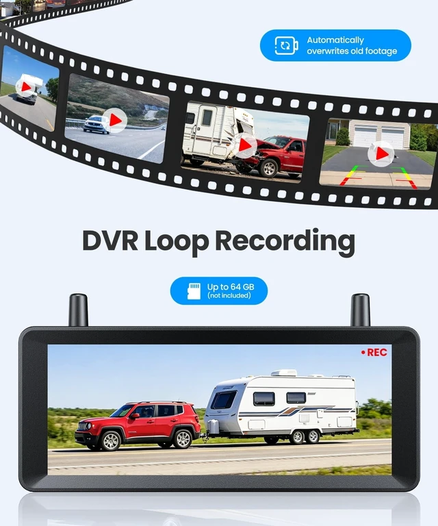 Alt view image 4 of 5 - AUTO-VOX Solar Wireless Backup Camera, 3 Minute Easy Install