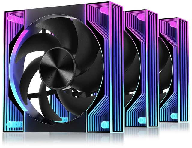 Main image of ELETCOOL 120mm ARGB Case Fan, 5V 3-Pin PC Fan Sync Ultra Quiet Cooling Fan