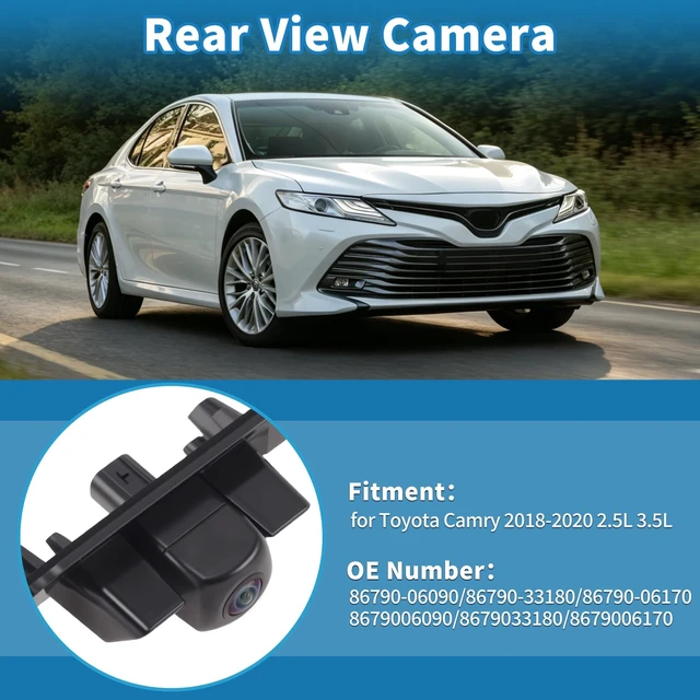 Alt view image 2 of 5 - A ABSOPRO 86790-06090 Rear View Camera for Toyota Camry 2018-2020 2.5L 3.5L