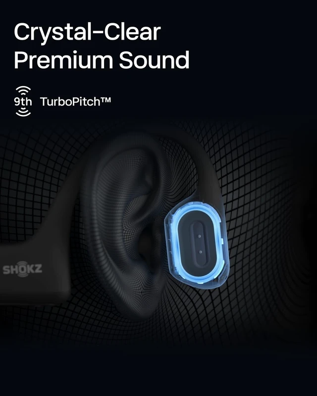 Alt view image 5 of 5 - SHOKZ OpenRun Pro Mini - Premium Bone Conduction Open-Ear Bluetooth Sport Headphones - Sweat Resistant Wireless Earphones for Workouts and Running with Deep Base - Built-in Mic, with Headband