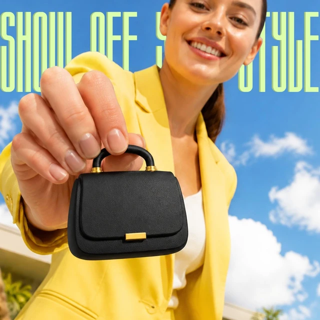Alt view image 3 of 5 - ANCwear Wireless Earbuds with Mini Handbag Case, 22H Playtime, Black