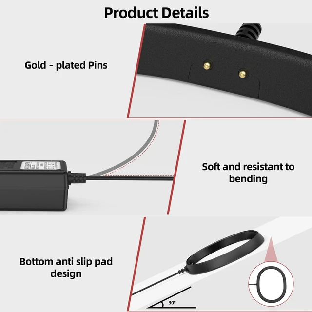 Alt view image 5 of 5 - SZSDMY Aluminum Wall Mount with Replacement Charger Base for Sonos Move 1/2, Anti-Toppling Bracket with Silicone Protection, Wall Charging Design & Easy to Install