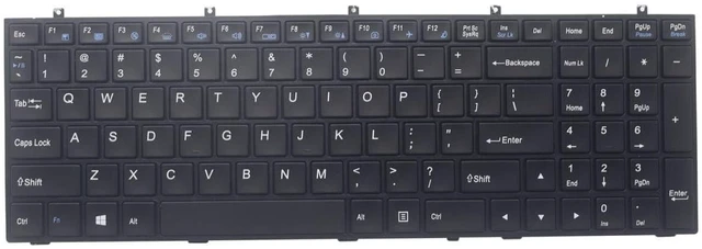 Main image of eseegoo New Replacement Keyboard for Clevo W370 W370ST W370ET W370SS W370SK W370STQ W350 W350ET W350SK W350SKQ W350ST W670 W670SR W670SRQ W670SZQ W670SZQ1 W670SHQ Backlit US Keyboard