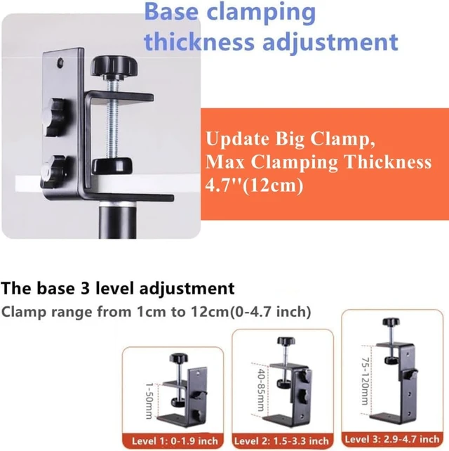 Alt view image 3 of 5 - AiFeelife No Drilling Projector Ceiling Mount Stand Adjustable Long Arm