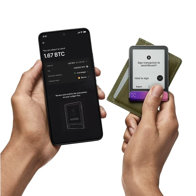 Alt view image 3 of 5 - Ledger Flex Crypto Wallet Securely Manage All Your Digital Assets