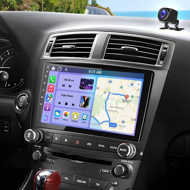 Main image of 2+64G Double Din Car Radio for Lexus IS250 IS350 2006-2012 with Wireless CarPlay and Android Auto, 10 Inch Touchscreen Android 14 Car Stereo Head Unit with Bluetooth GPS WiFi FM SWC Backup Came