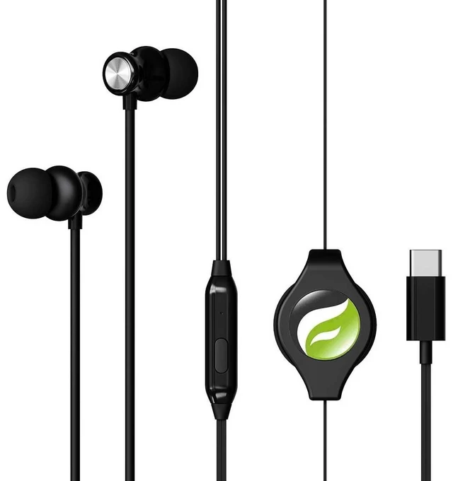 Main image of USB-C Retractable Earphones Earbuds Compatible with iPhone 15/16/17/18/Air/Pro/Max/Plus, Galaxy S21/S22/S23/S24/S25/S26/Plus/Ultra, Z Fold, Pixel 9/10/11/Pro/XL