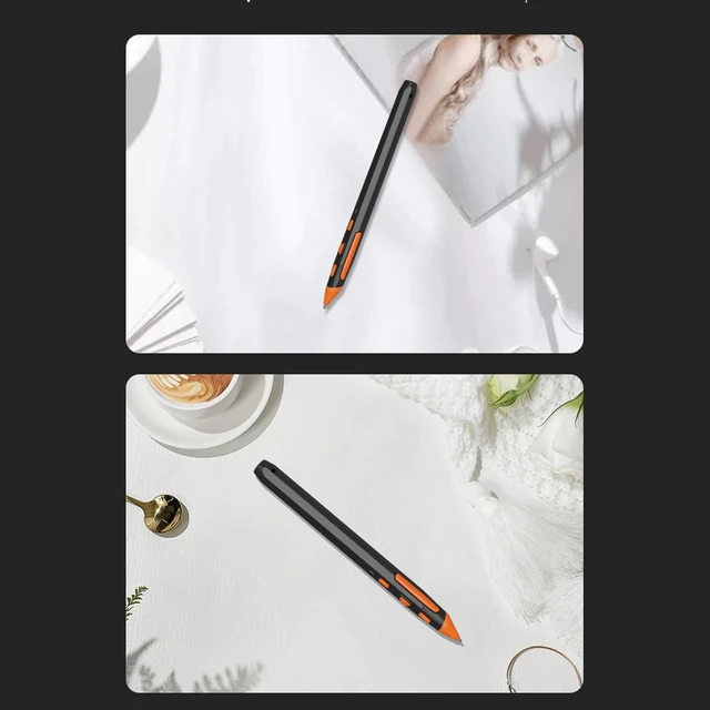 Alt view image 5 of 5 - XUMIUZIY Wireless Optical Pocket Pen Mouse, 2.4G Wireless Optical Pen Mouse, 800/1200/1600 DPI Adjustable, USB Adapter, Handwriting Mini Ergonomic for PC Laptop (Black)